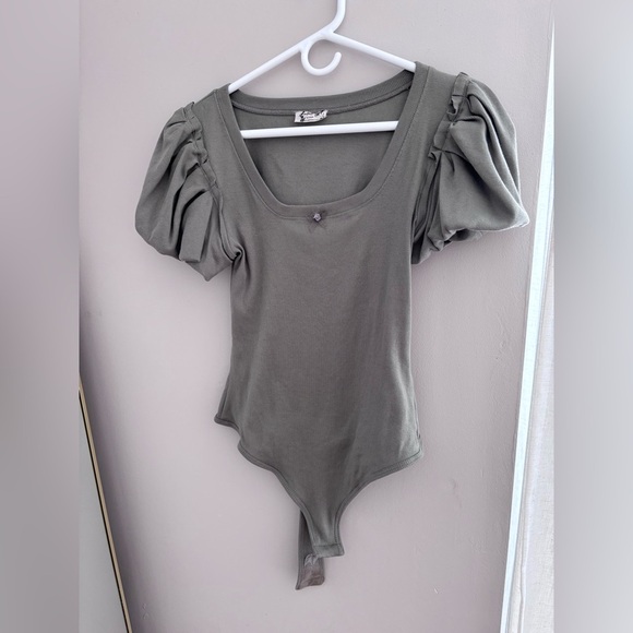 NWOT FP intimately | downtime bodysuit In sage - Picture 11 of 11